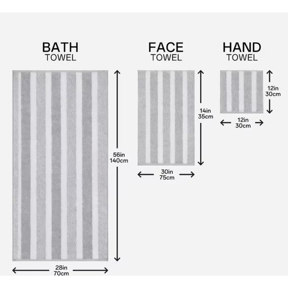10 Piece Super Absorbent Towel Set 2 Bath 4 Hand and 4 Washcloths New In Package - Picture 8 of 8